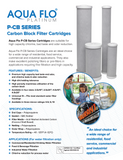 AquaFlow (P-CB-5-20BV) 20"X4.5" Big Blue Coconut Carbon Block 5 Micron Filter