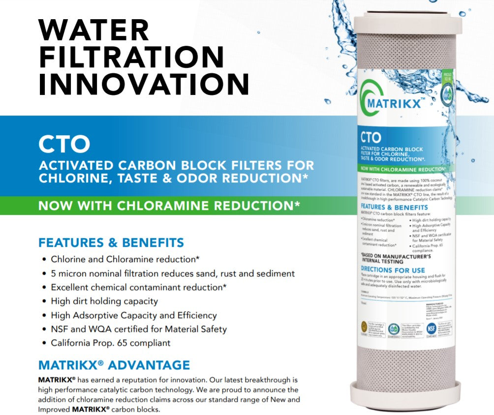 MATRIKX Carbon Blocks – Canadian Water Treatment Systems