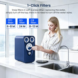 GlacierFresh U03 800GPD Undersink Tankless Reverse Osmosis System | 7-Stage RO Water Filter System | Reduce PFAS/PFOS