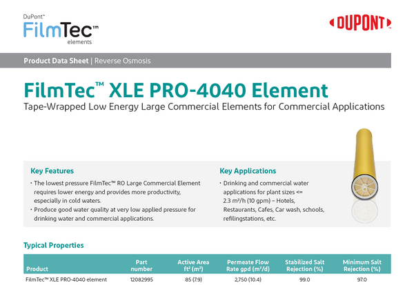 FilmTec™ XLE PRO-4040 Element