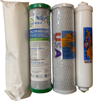 Premium set of replacement filters for standard 10" RO housings for 5 stage unit