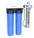 Ultraviolet drinking water Disinfection by UV Dynamics Mini Rack with 2x20"BB filter